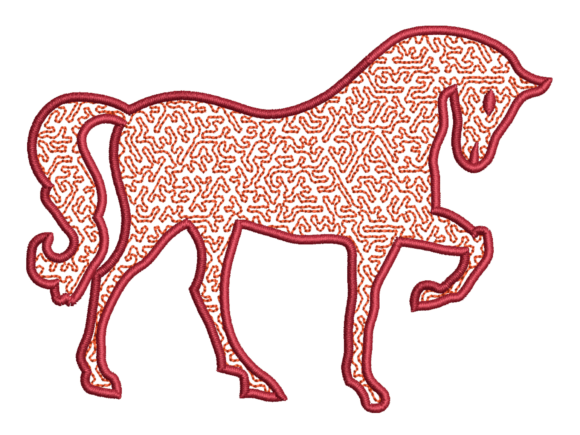 Abstract Horse Embroidery: A Designer's Review