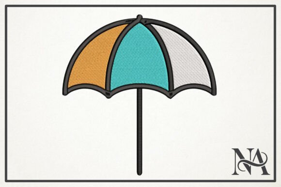 Colorful Umbrella Embroidery Design Review