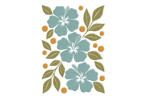 Embroidery Hibiscus Flowers Design Review