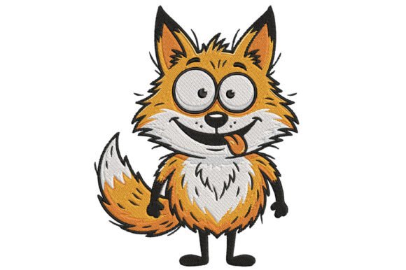 Funny Fox Embroidery Design for Seasonal Projects