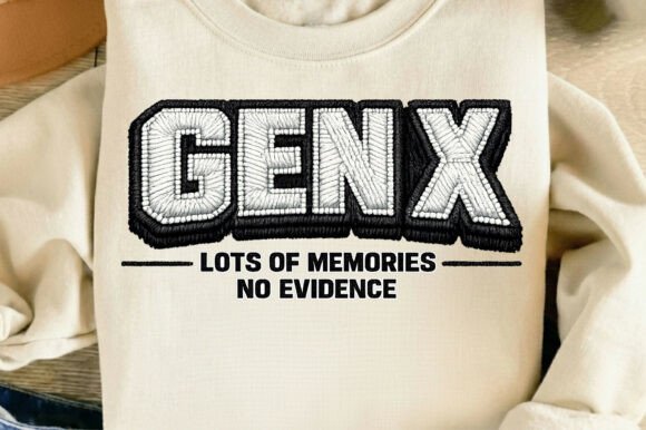 Gen X Generation X Faux Embroidery Png Review