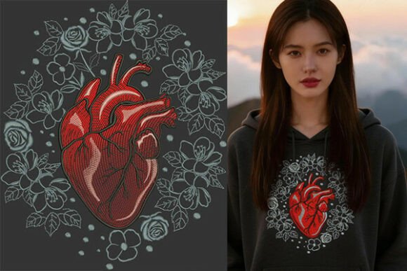 Heart and Floral Embroidery Review for Small Business