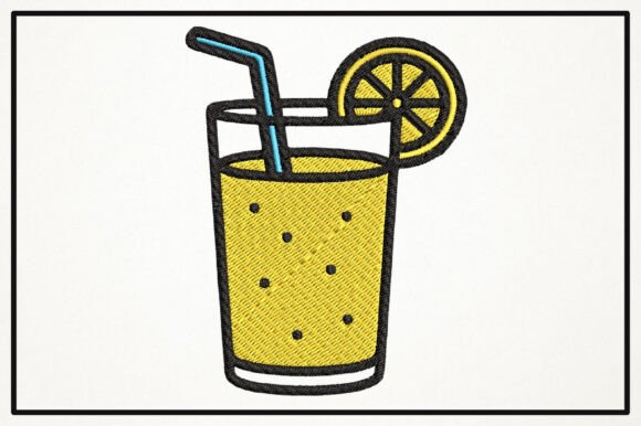 Lemon Juice Glass Embroidery Design Review