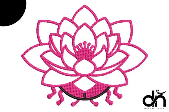 Pink Lotus Flower Embroidery Design Review