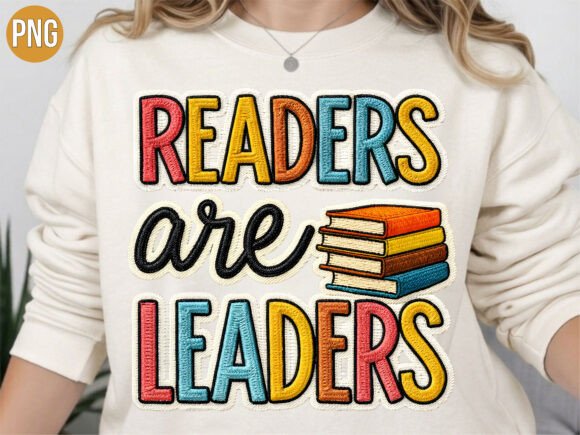 Review: Readers Are Leaders Book Embroidery PNG