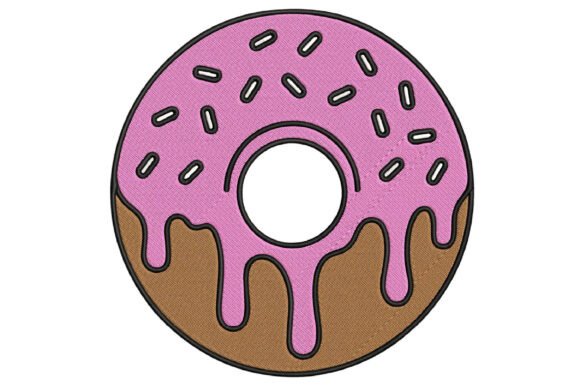 Sweet Donut Embroidery Design for Holiday Collections