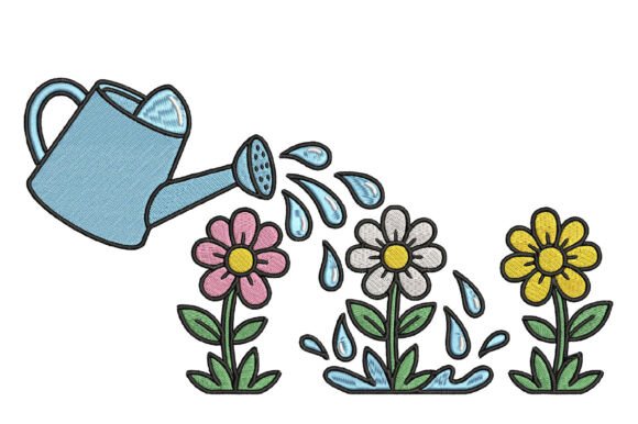 Watering Flowers Embroidery: A Designer's Review for Gifts